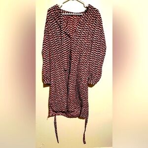 Ann Taylor Orange And Black Dress